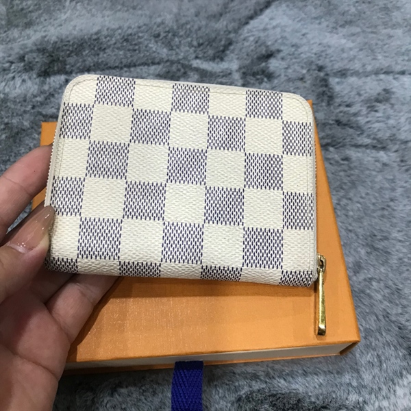 Ví LV ô vuông trắng hình 2 con chim+