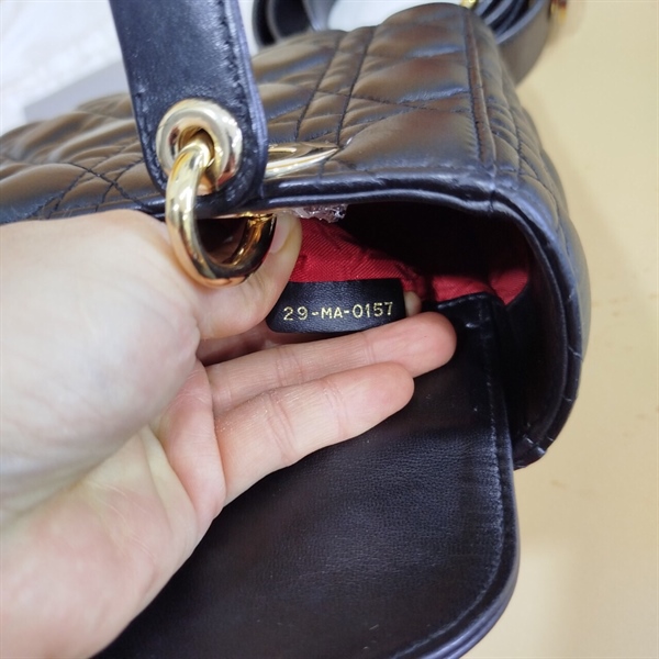 Túi Lady Dior Đen+
