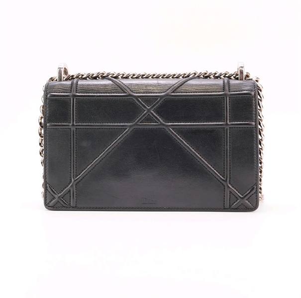 Túi Dior hoạ tiết nổi màu xám KG+