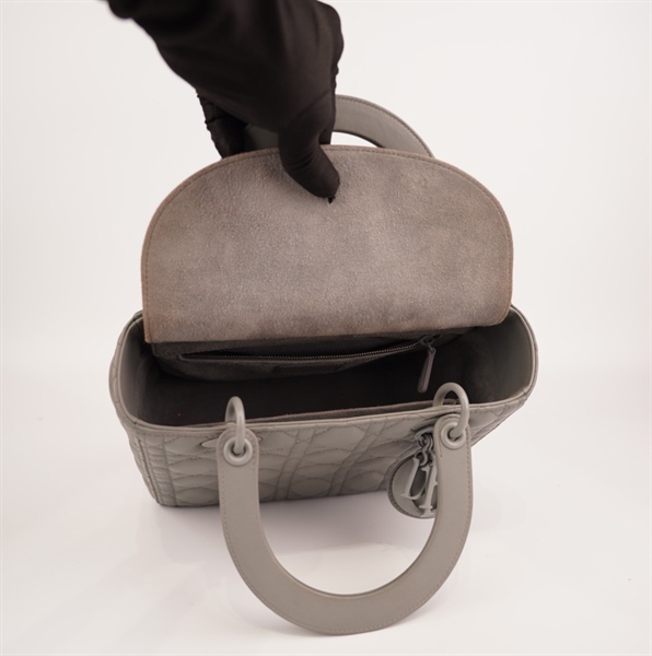 Túi Dior Lady xám +