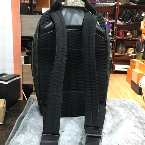 Balo LV ô vuông xanh đen +