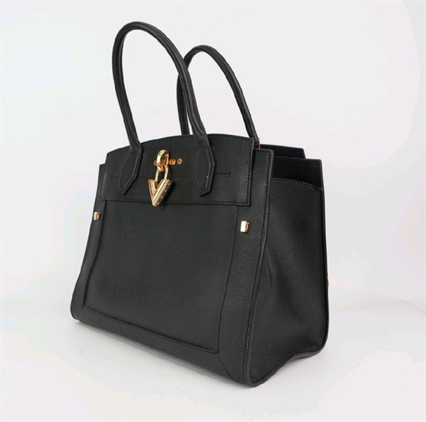 Túi LV den khóa vàng sz 30cm KG+