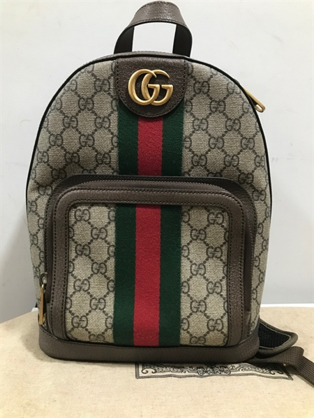 Balo GG Xám Phối Đỏ Xanh Rêu+