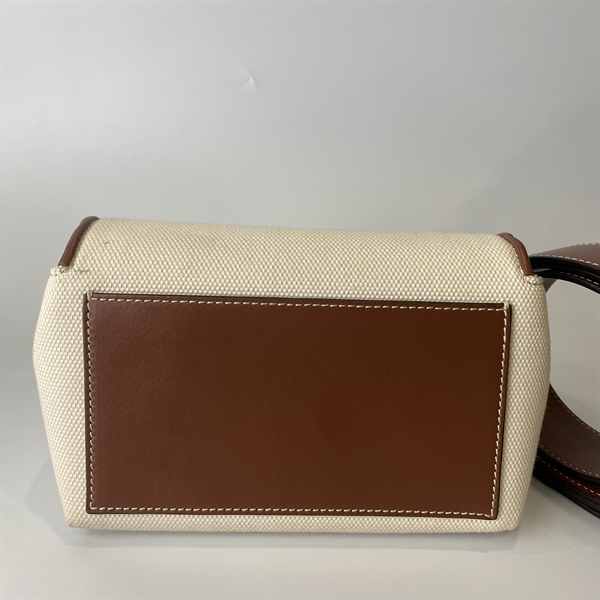 Túi BBR trắng viền nâu KG+
