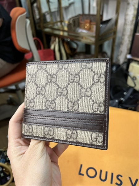 Ví GG nâu nhạt viền +