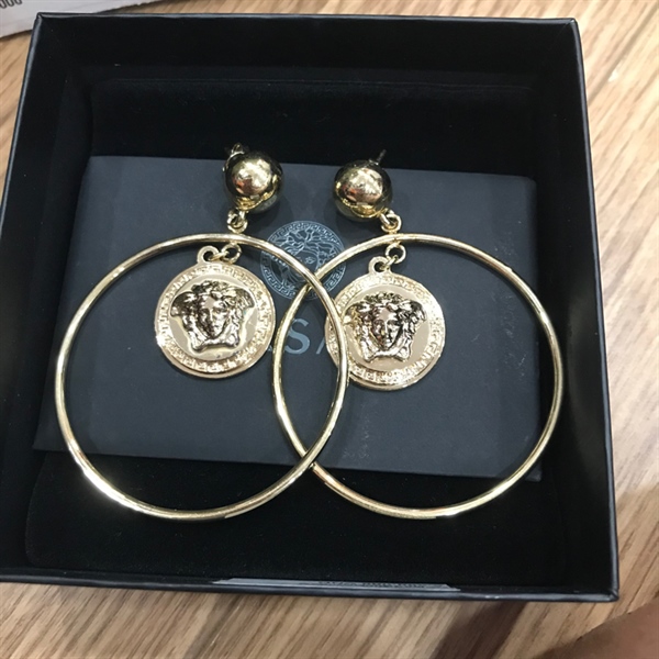 Bông tai Versace tròn lớn KG+