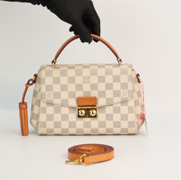 Túi LV ô vuông xám +