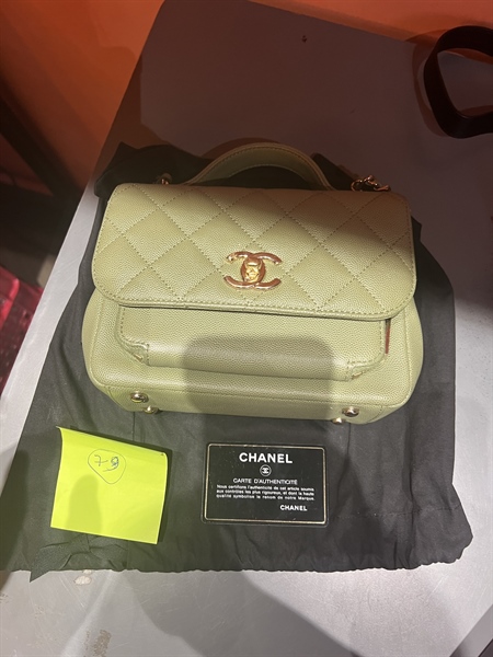 Túi Chanel xanh nhạt size 20cm KG+