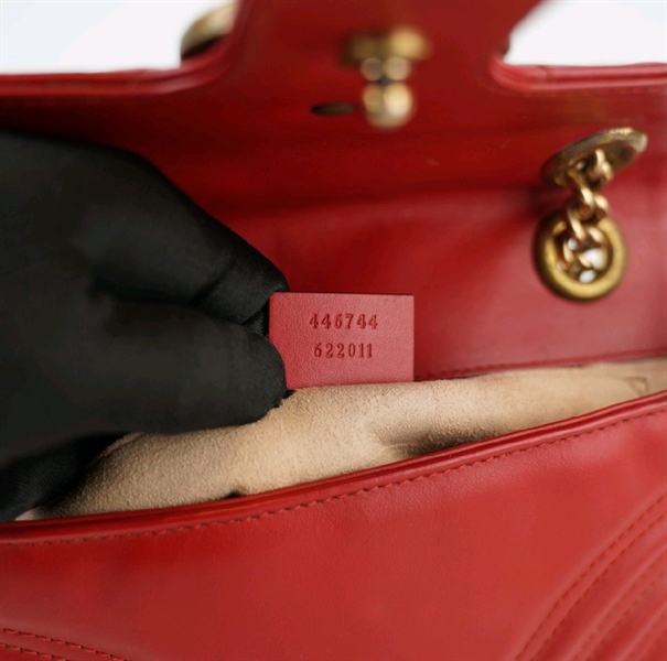 Túi GC marmont đỏ sz22+