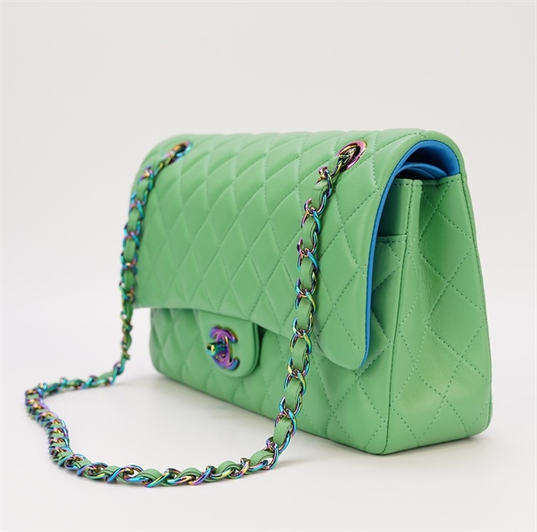 Túi Chanel Classic xanh lá size 23cm KG+