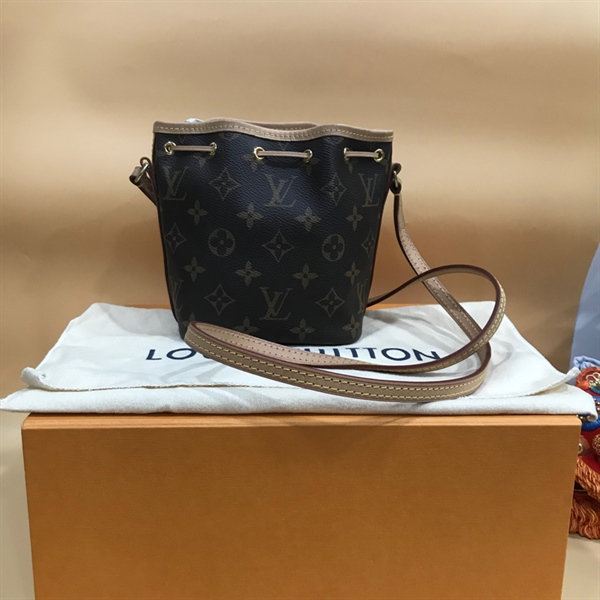 Túi LV Nano nóe Hoa Nâu KG+