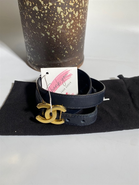 Thắt lưng chanel đen size 65 +