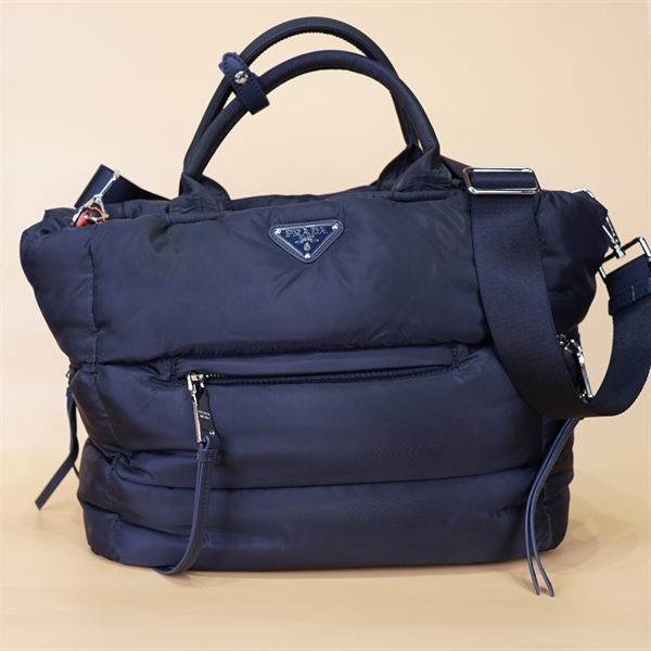 Túi Prada xanh đen KG +