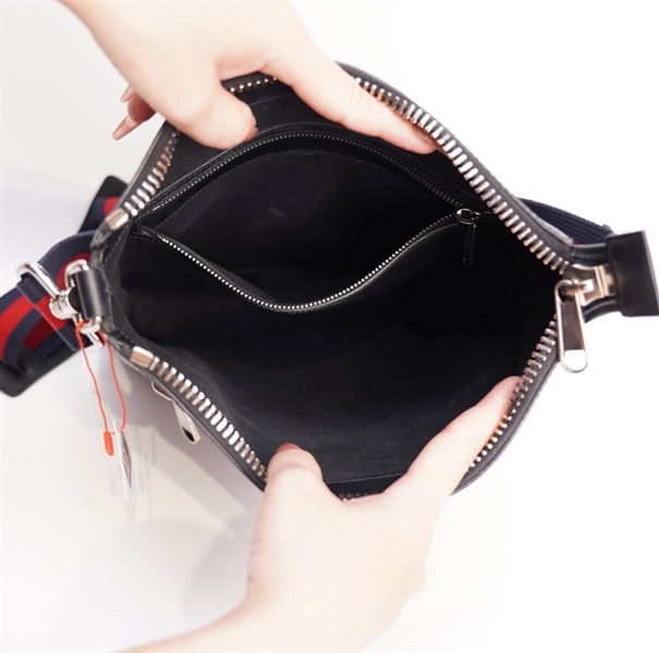 Túi GG đeo chéo xanh đen 28cm TB+