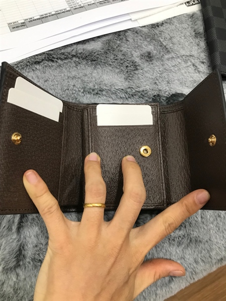 Ví GG Gập 3 Sọc Đỏ xanh rêu+