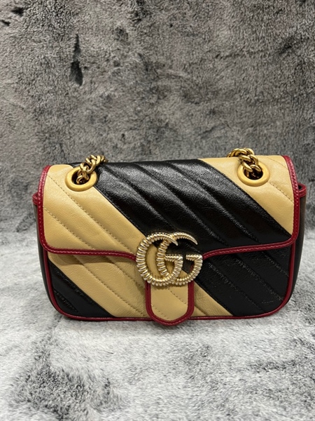 Túi Gucci marmont vàng đen +