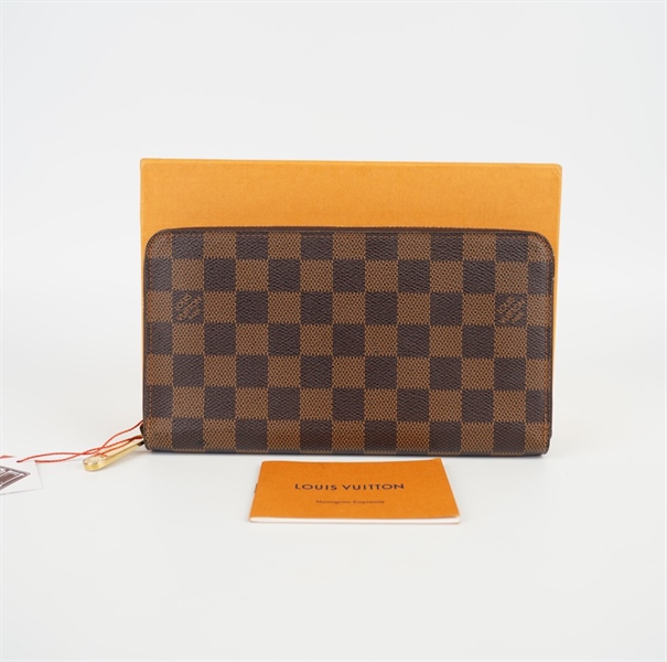 Ví LV ô vuông nâu KG+