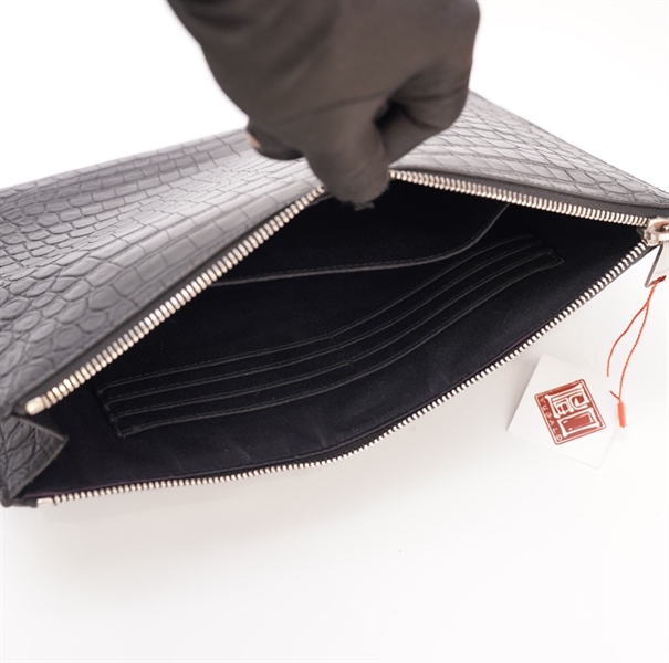 Túi YSL vân đen KG+