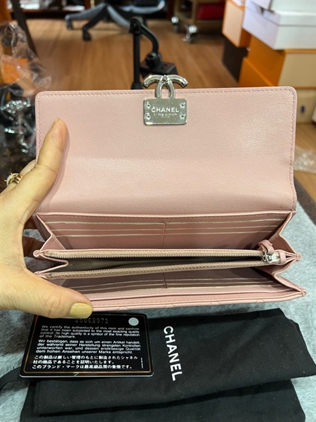 ví chanel hồng +