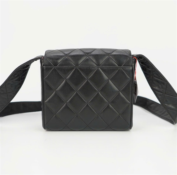 Túi Chanel đeo chéo ô vuông đen size 17 KG+
