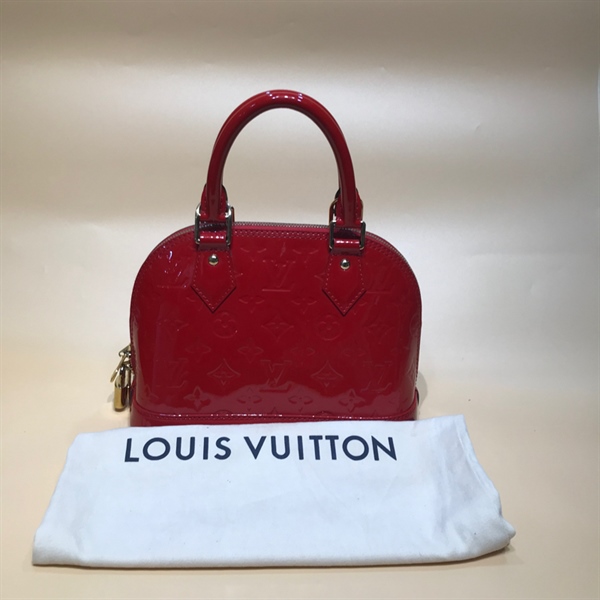 Túi LV Alma đỏ bóng 24cm +
