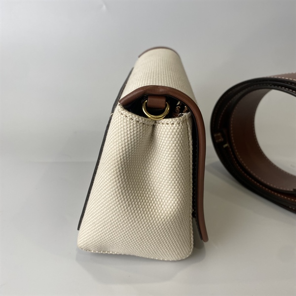 Túi BBR trắng viền nâu KG+