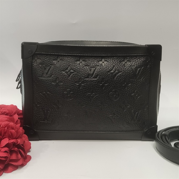Túi LV trunk hoa đen KG+