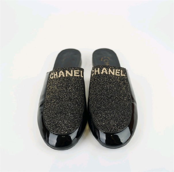 giày chanel đen kim tuyến 37/1`2+