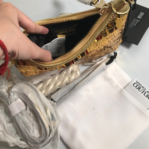 Túi Versace vàng KG+