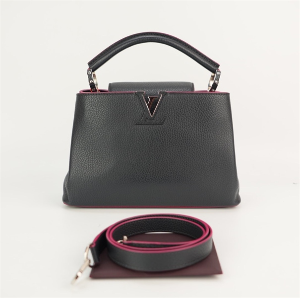 Túi LV capu đen viền đỏ size 22 +