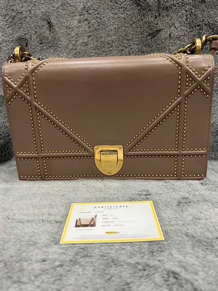 Túi Dior Woc màu nâu đất KG+
