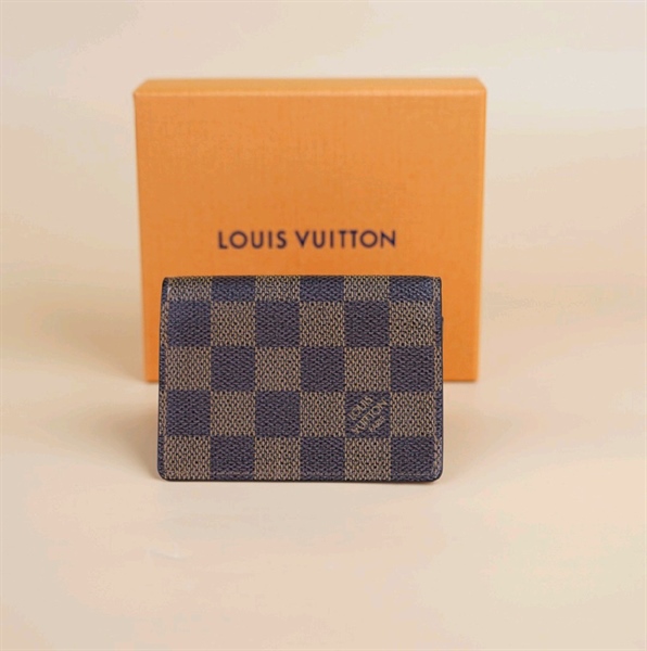 Ví card LV ô vuông nâu +
