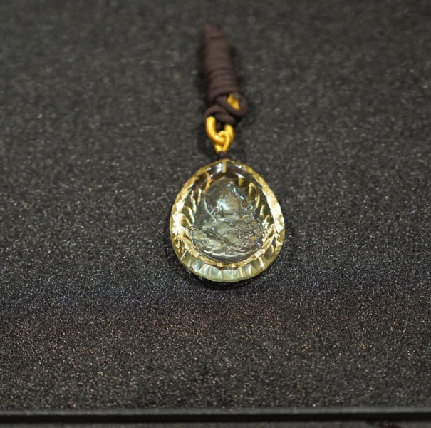 Mặt Hoàng Tài thạch anh cắt giác KG+