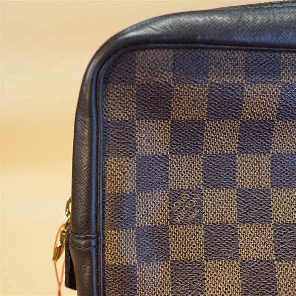 Túi Lv cầm tay ô vuông nâu KG+