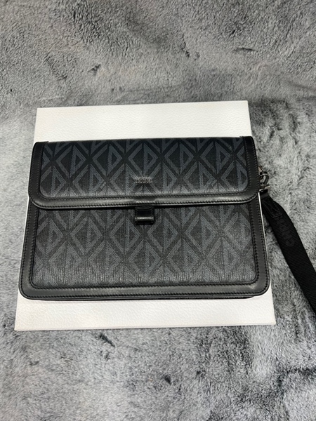 Túi Clutch Dior xanh đen+