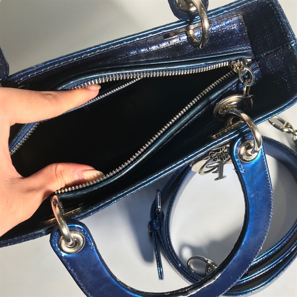 Túi lady dior xanh KG+