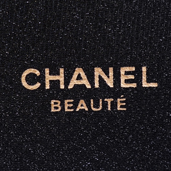 Túi Chanel Beauty đen lấp lánh KG+