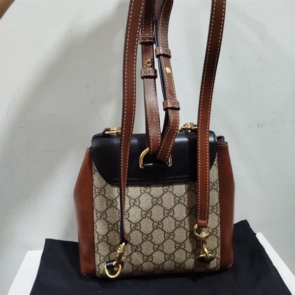 Balo GG Đen Phối Xám Vàng Bò KG+