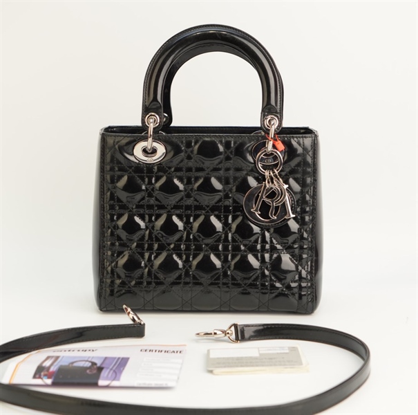 Túi Dior lady đen ̣15-BO-0144 szM KG+