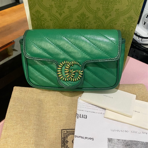 Túi Gucci marmont xanh lá KG+