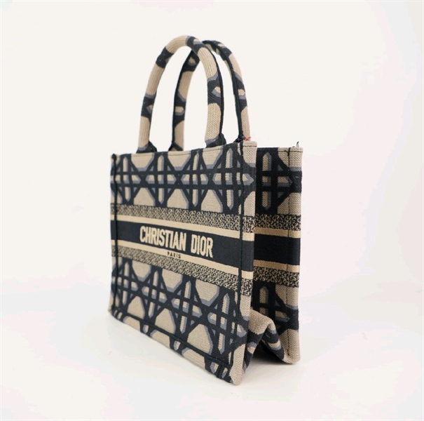 Túi Dior tote xám xanh KG+