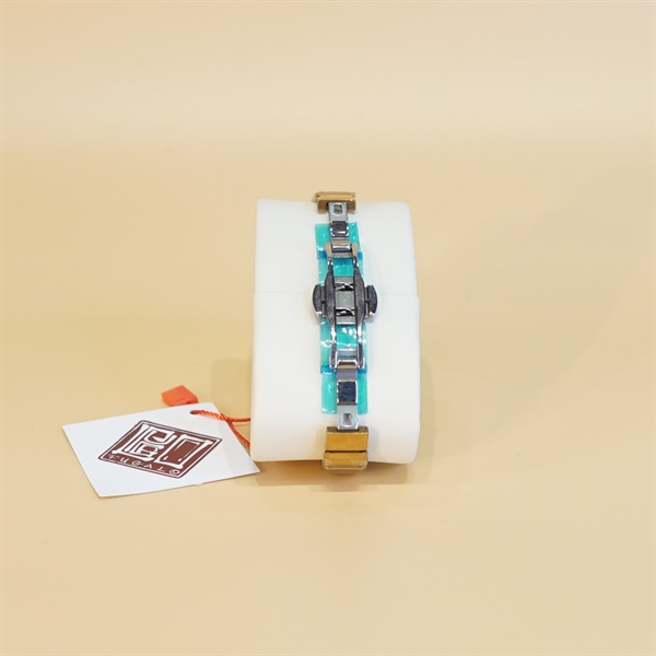 Đồng hồ nữ Rado mặt vuông dây vàng đồng KG+