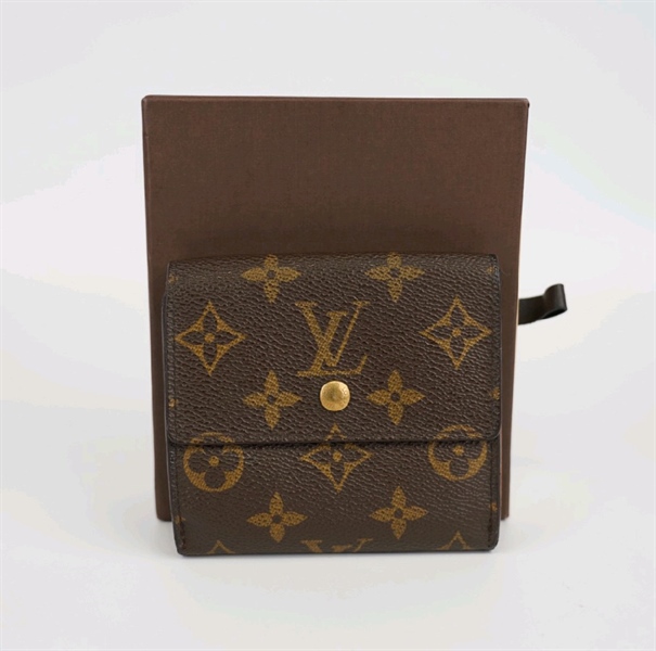 Ví LV hoa nâu 2 mặt +