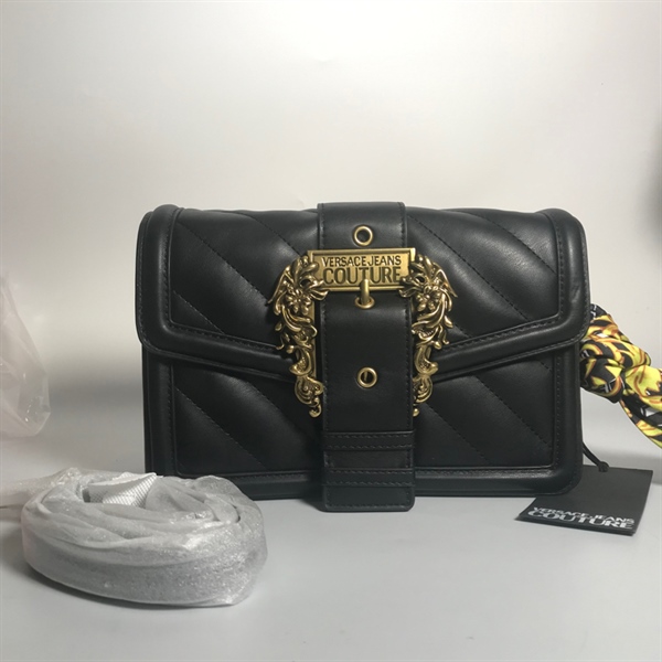 Túi Versace đen kèm khăn KG+