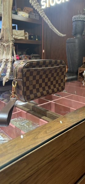 Túi LV ô vuông nâu sz 20cm+