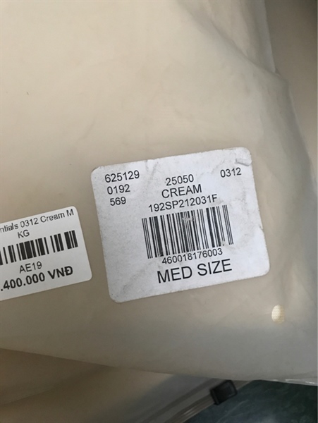 Áo Essentials 0312 Cream M KG