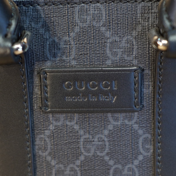 Túi đeo chéo GG 2 dây da đen 18cm KG+