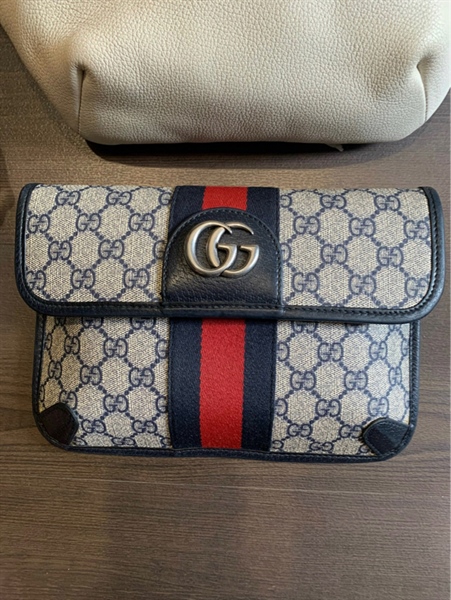 Túi Gucci nắp phối đỏ KG+