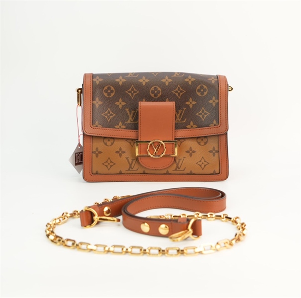 Túi LV hoa nâu +