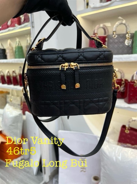 Túi hộp Dior đen +